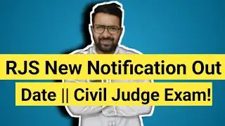 RJS New Notification Out 2025 || Date