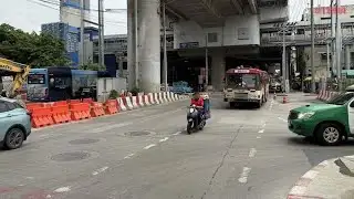 Road Closure on Charansanitwong Road for Orange Line Construction