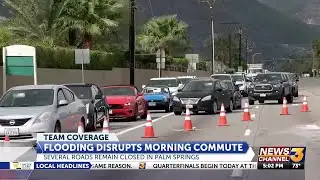 Road closures due to flooding creates travel issues