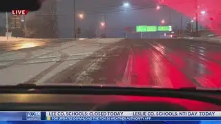 Road conditions in Georgetown, Lexington after overnight snow