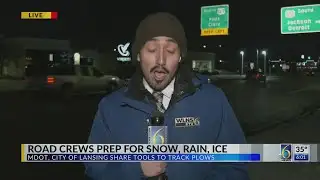 Road crews prep for snow, rain, ice