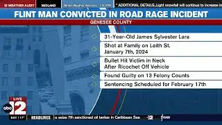 Road rage shooting in Flint leads to attempted murder conviction