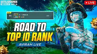 ROAD TO TOP 10 LEADERDOARD !! PLATINUM TO CONQUEROR RANK PUSH !! BGMI LIVE