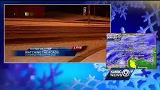 Roads across KC metro area are slushy, slick