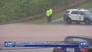 Roads closed in Triangle as heavy rains cause flooding