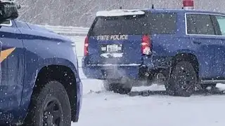 Roads improve as the day goes on