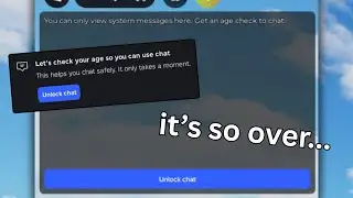 Roblox "Age Verification to Chat" Just Released....