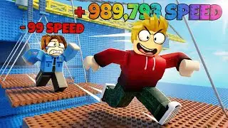 ROBLOX CHOP AND I ESCAPED PRISON WITH +1 SPEED EVERY SECOND