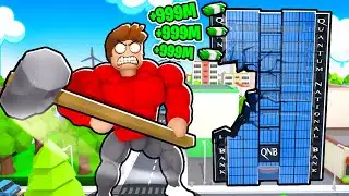 ROBLOX CHOP BECAME NO.1 DESTRUCTION KING WITH ME