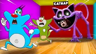 Roblox Oggy Got Crushed By Catnap With Jack