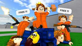 ROBLOX Prison Life But we RAID the Police 👮