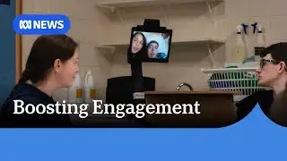Robot helping students connect with their class from home | ABC NEWS