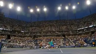 Roger Federer finished his U.S. Open match in front of an almost empty stadium