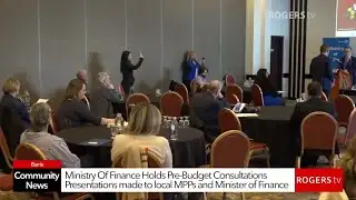 Rogers TV Community News - Pre budget Consultations