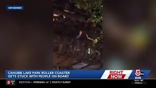Rollercoaster stuck with riders aboard at Canobie Lake Park