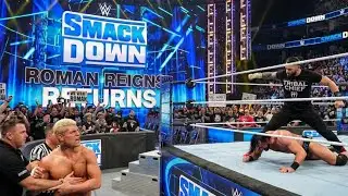 Roman Reigns Makes Surprise SmackDown Return; Attacks Cody Rhodes and Drew McIntyre.
