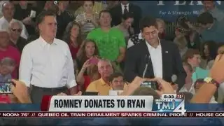 Romney donates to Rep. Ryan
