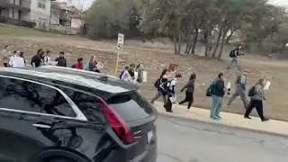 Ronald Reagan High School students hold walkout protest against ICE