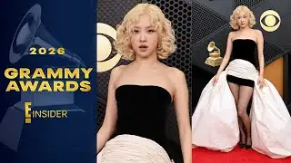 Rosé Brings the Drama in Sweeping Grammys 2026 Look | E! Insider