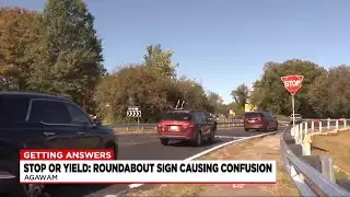 Rotary stop sign causes confusion
