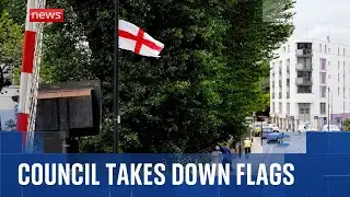 Row over flags removal in Birmingham and London
