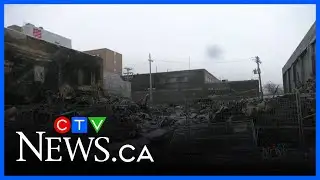 Rubble remains after Manwin Hotel fire