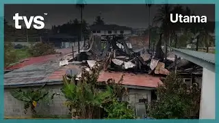 RUMAH TERBAKAR BAYI DUA MINGGU ANTARA YANG TERSELAMAT