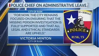 Rusk police chief placed on administrative leave for second time in 2025