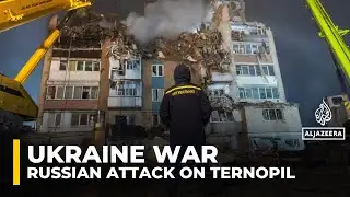 Russian air strikes kill 26 in devastating attack on Ukraine’s Ternopil