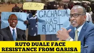 Ruto Duale Chased In Mandera In A Massive Protest By Local Residents 