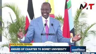 RUTO SPEECH IN STATE HOUSE AWARDING CHARTER TO BOMET UNIVERSITY!!