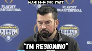 Ryan Day RESIGNS after Playoff Elimination - Post Game Interview - Miami vs Ohio State - Cotton Bowl