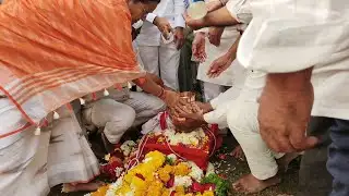 S K News Maharashtra is live! अस्ति विसर्जन स्व. अजित दादा पवार/गोदावरी नदी पात्र, शहागड...