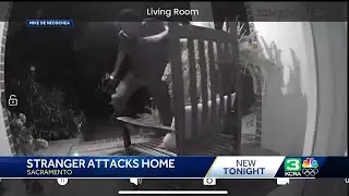Sacramento family concerned after stranger throws log at their window
