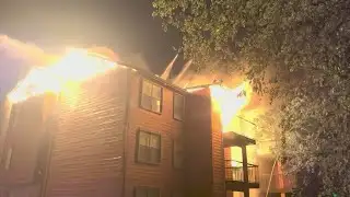 SAFD: Firefighters battle blaze at apartments on northeast side