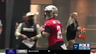 Saints quarterback competition a display of efficiency vs explosive play early on