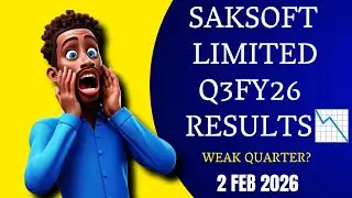 Saksoft Q3FY26 Results 📉 Profit Down, Labour Code Impact | What Next? | Share Latest News