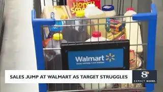 Sales jump at Walmart as Target struggles