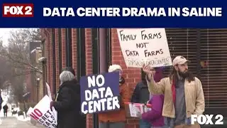 Saline Township residents protest data center proposal