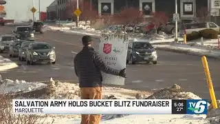 Salvation Army holds Bucket Blitz fundraiser in Marquette