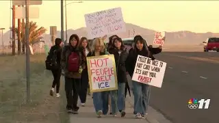 San Luis students join national walkout & lead peaceful anti-ICE raid protests