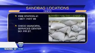 Sandbag locations set up in Butte County as flooding occurs