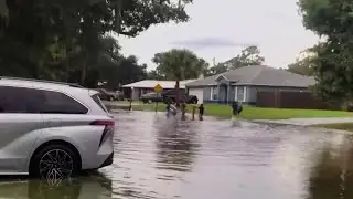 Sandbag site set up in Edgewater after severe flooding