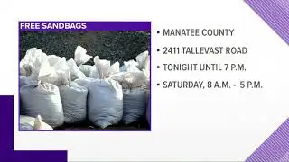 Sandbag sites set up