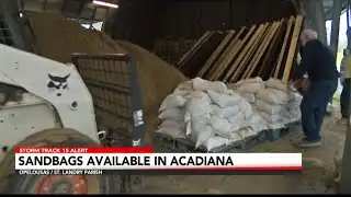 Sandbags available due to potential flooding