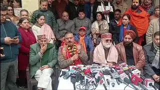 Sangharsh Samiti holds press conference in Jammu.