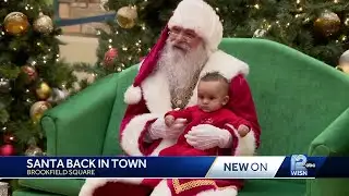 Santa arrives at Brookfield Square Mall
