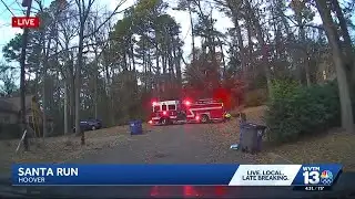 Santa Claus making his rounds in Alabama cities, including Hoover, Alabaster