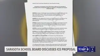 Sarasota County Schools passes resolution reaffirming cooperation with ICE despite opposition