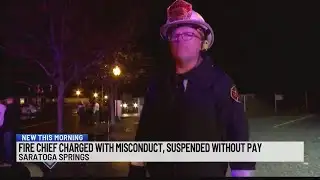 Saratoga Springs fire chief suspended, charged with misconduct